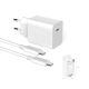 30W Usb-C Huntkey Nano Pd 3.0 Charger Adapter For Iphone 15, Ipad, Samsung 22 Ultra With 1*Usb-C Charging Cable
